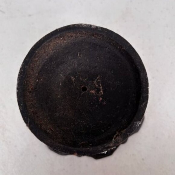 Vintage Black Cast Iron Candle Holder Pedestal Gothic Ornate Filigree Decor - Picture 8 of 15